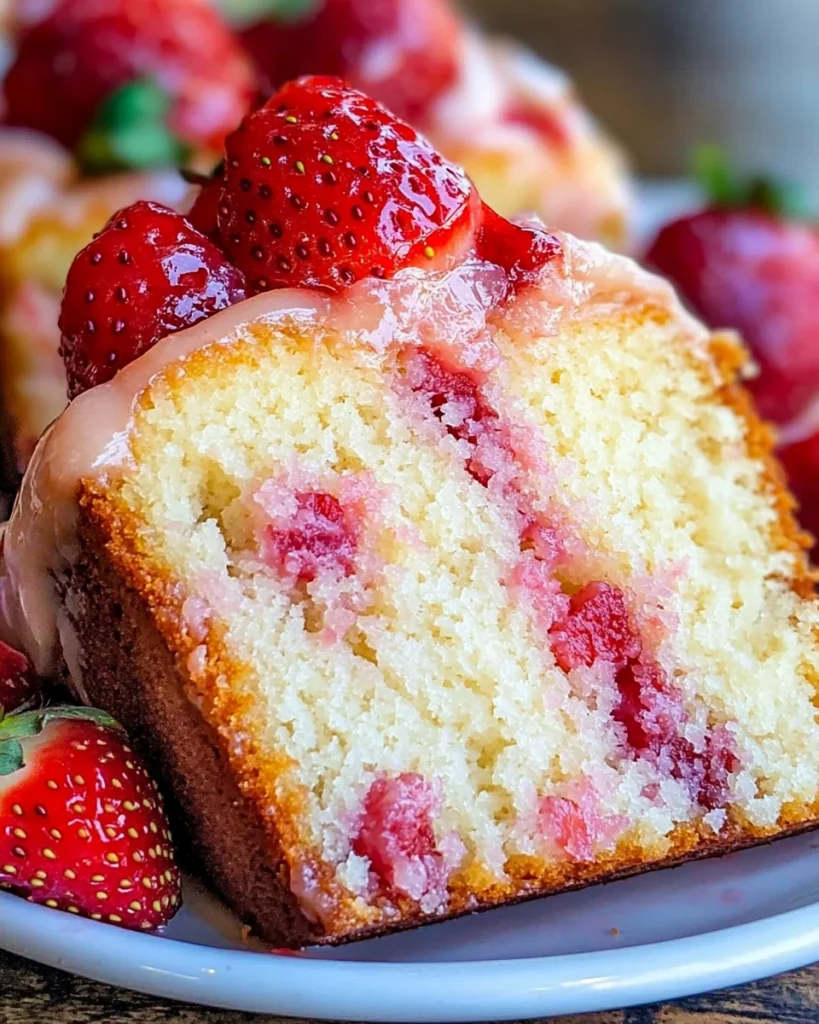 Strawberry Pound Cake