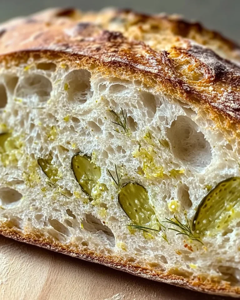 Tangy Dill Pickle Sourdough Bread