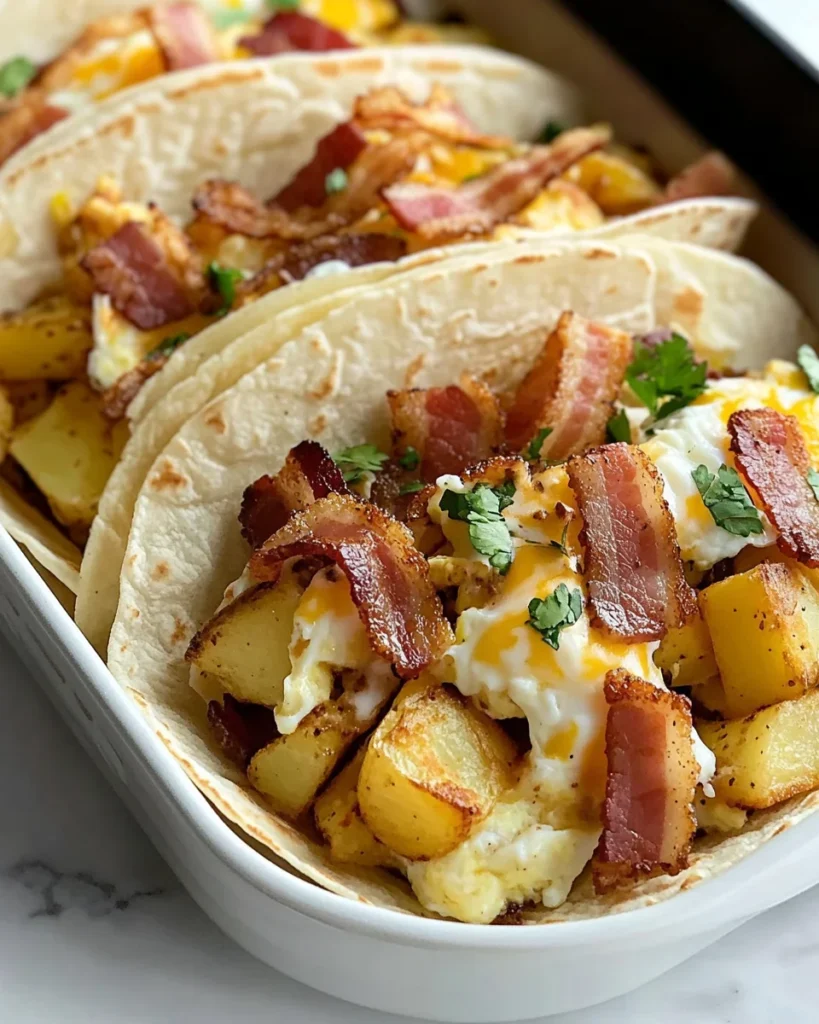 Tasty Baked Breakfast Tacos