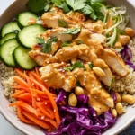 Thai Peanut Chicken Buddha Bowls Recipe