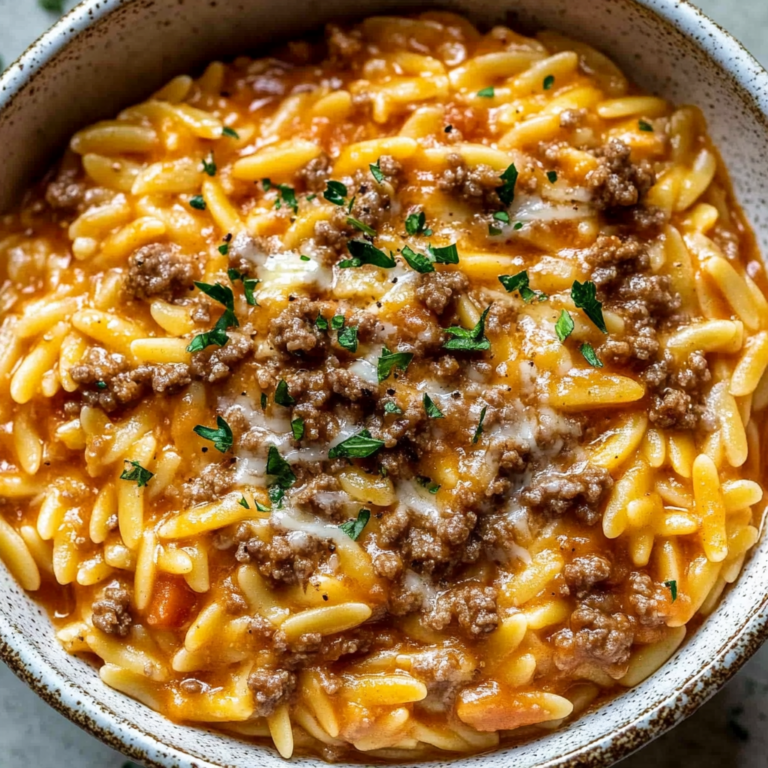 Ground Beef Orzo