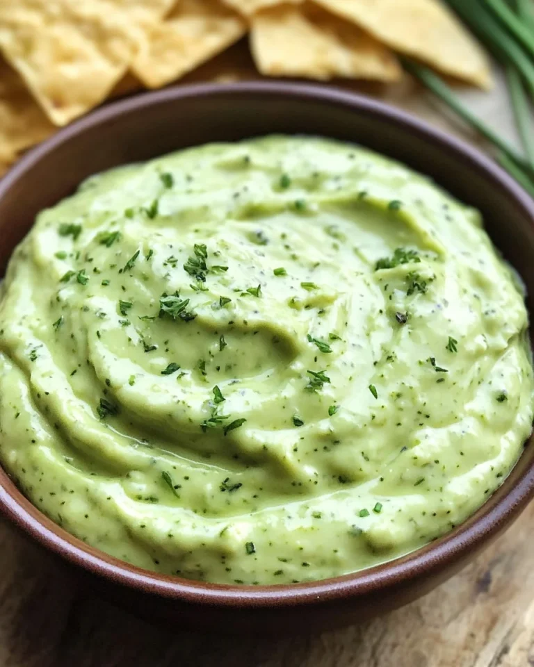 5-Minute Avocado Ranch Dip with Greek Yogurt