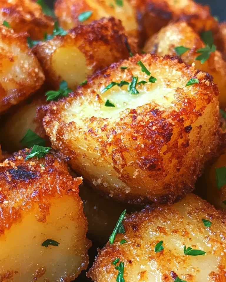 Amazing Crispy Parmesan Crusted Potatoes Done in 30 Min Flat