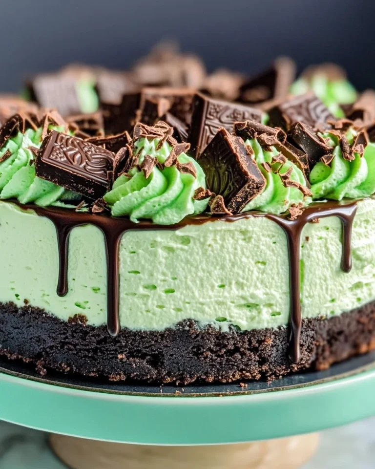 Andes Mint Cheesecake