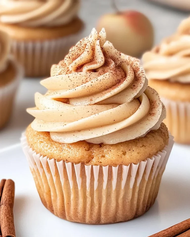 Apple Cider Cupcakes with Spiced Buttercream Frosting (gluten-free, whole grain)