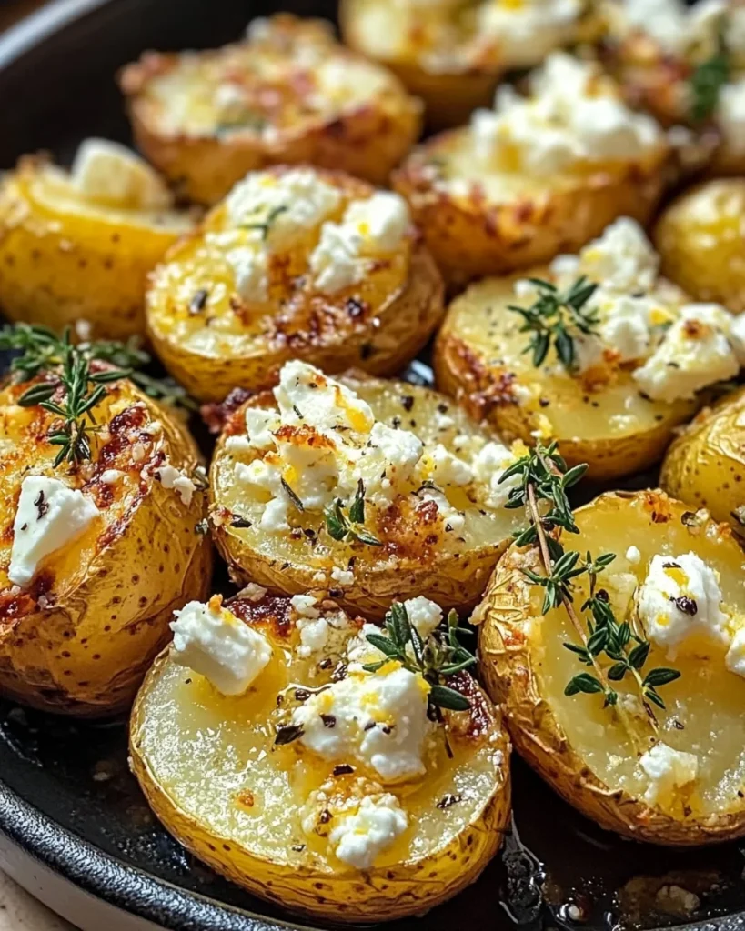Baked Feta Potatoes with Lemon