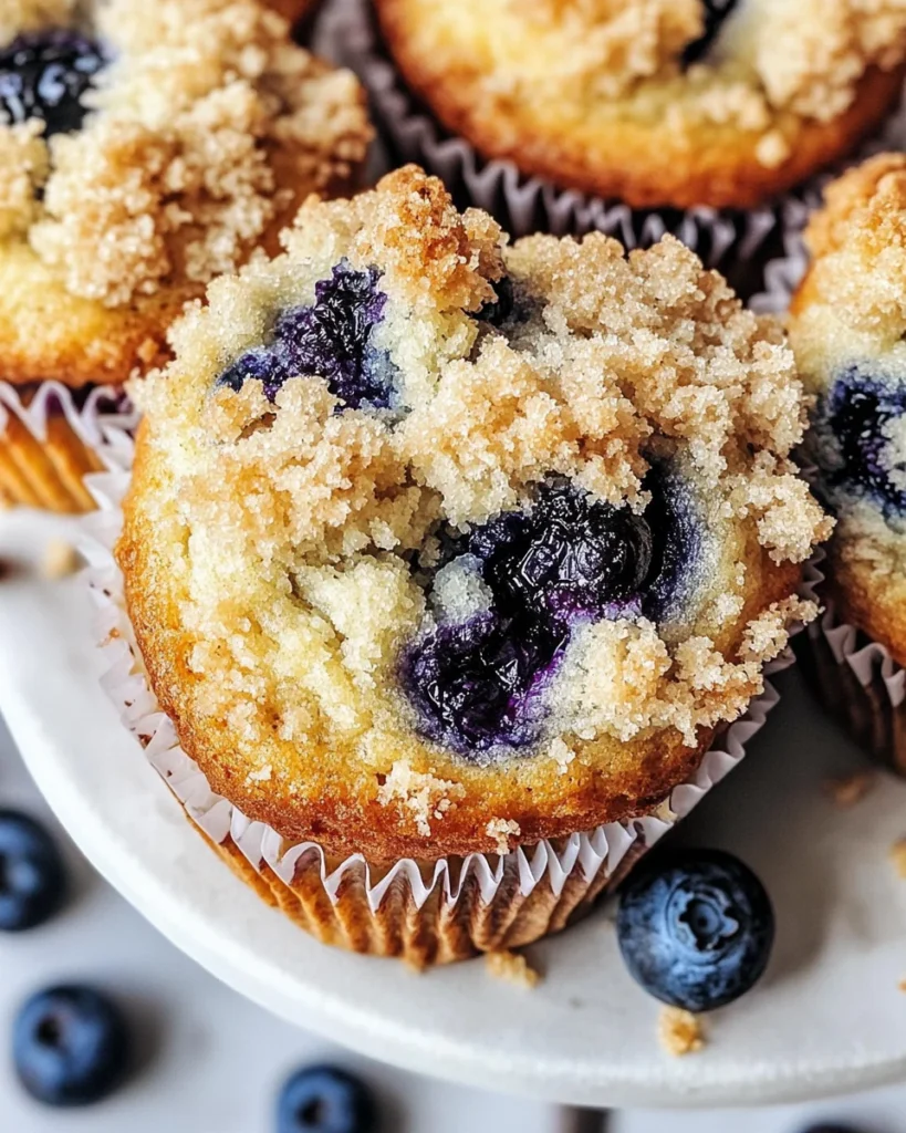 Bakery Style Blueberry Muffins