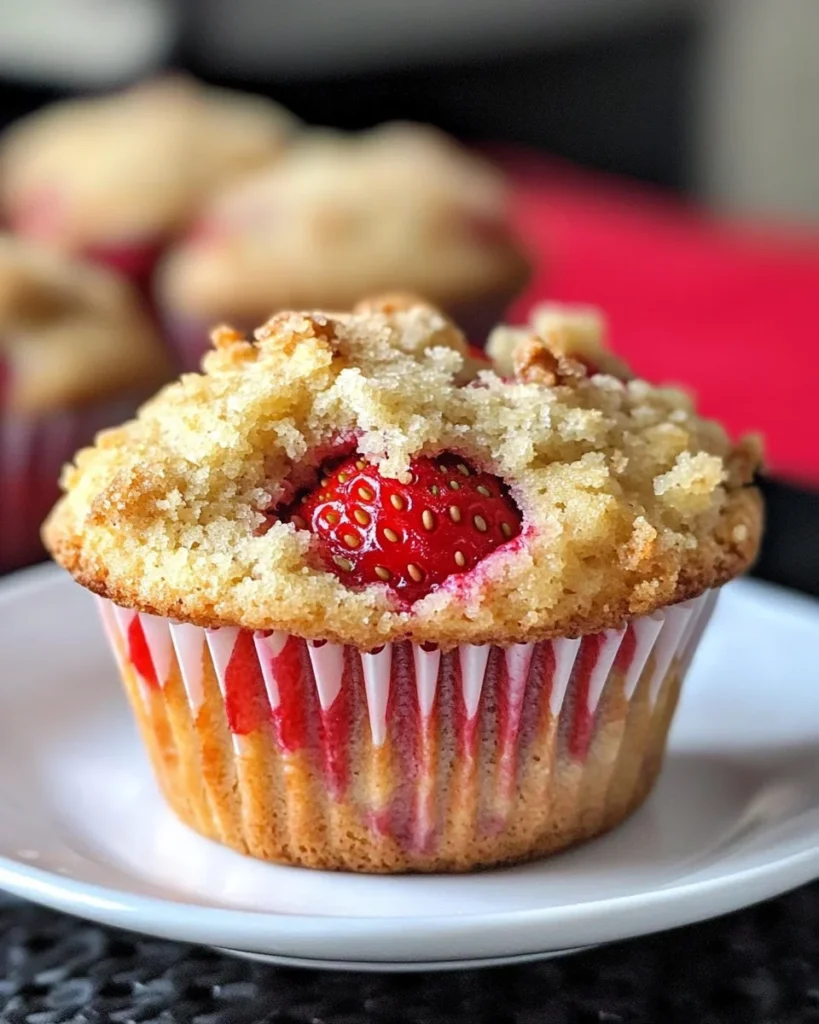 Bakery Style Strawberry Muffins