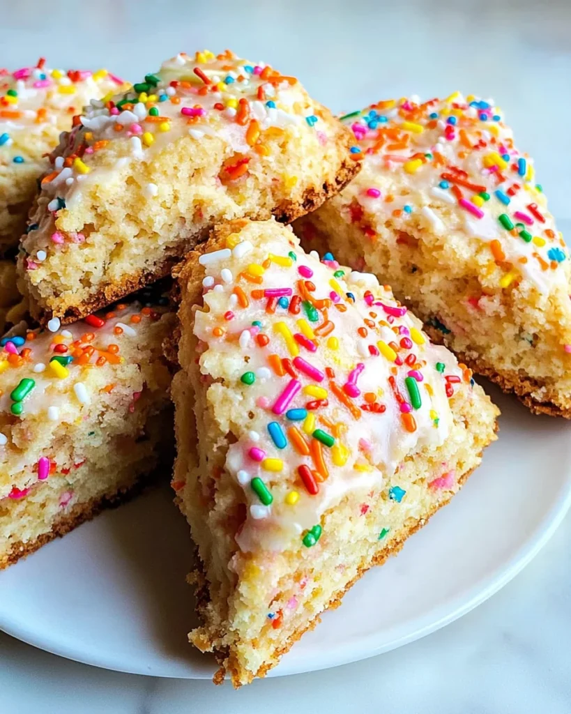 Birthday Cake Scones