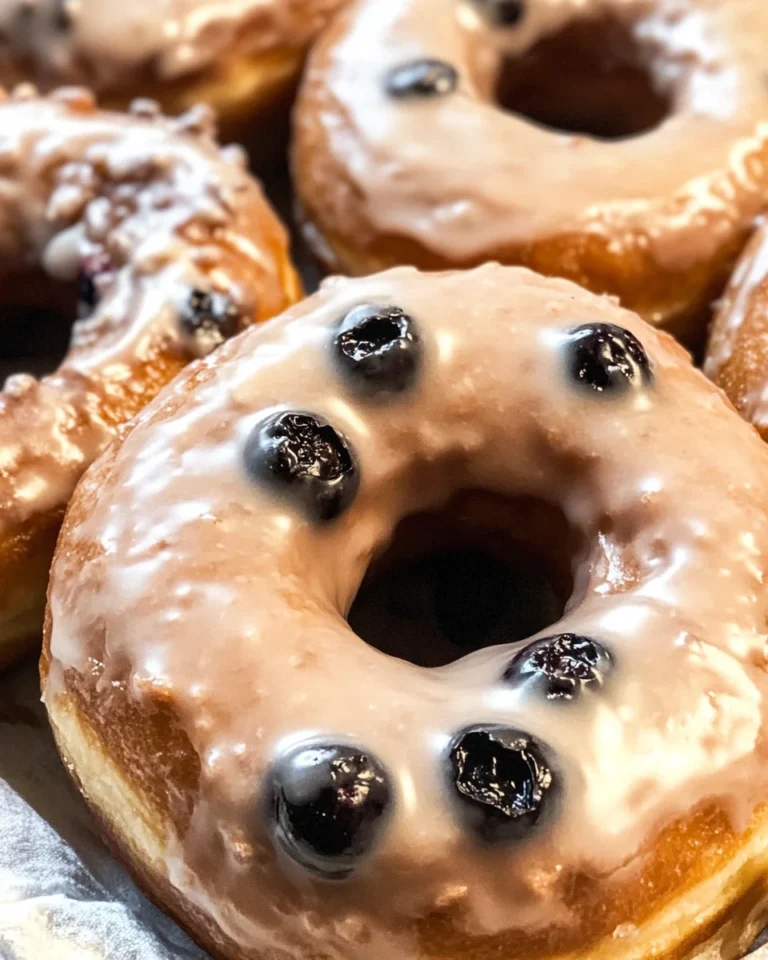 Blueberry Cake Donuts