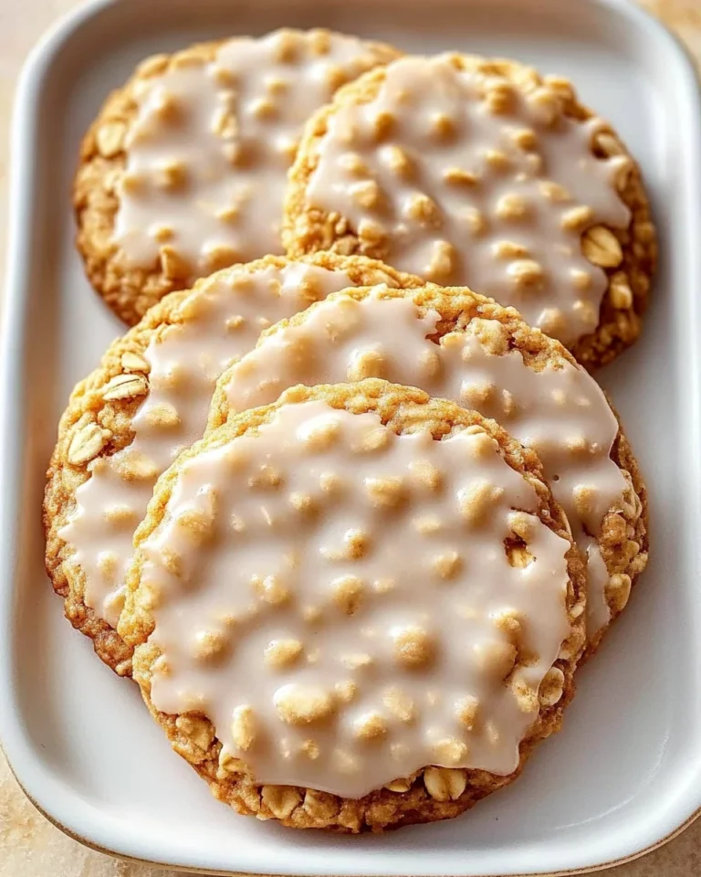Brown Butter Iced Oatmeal Cookies Recipe