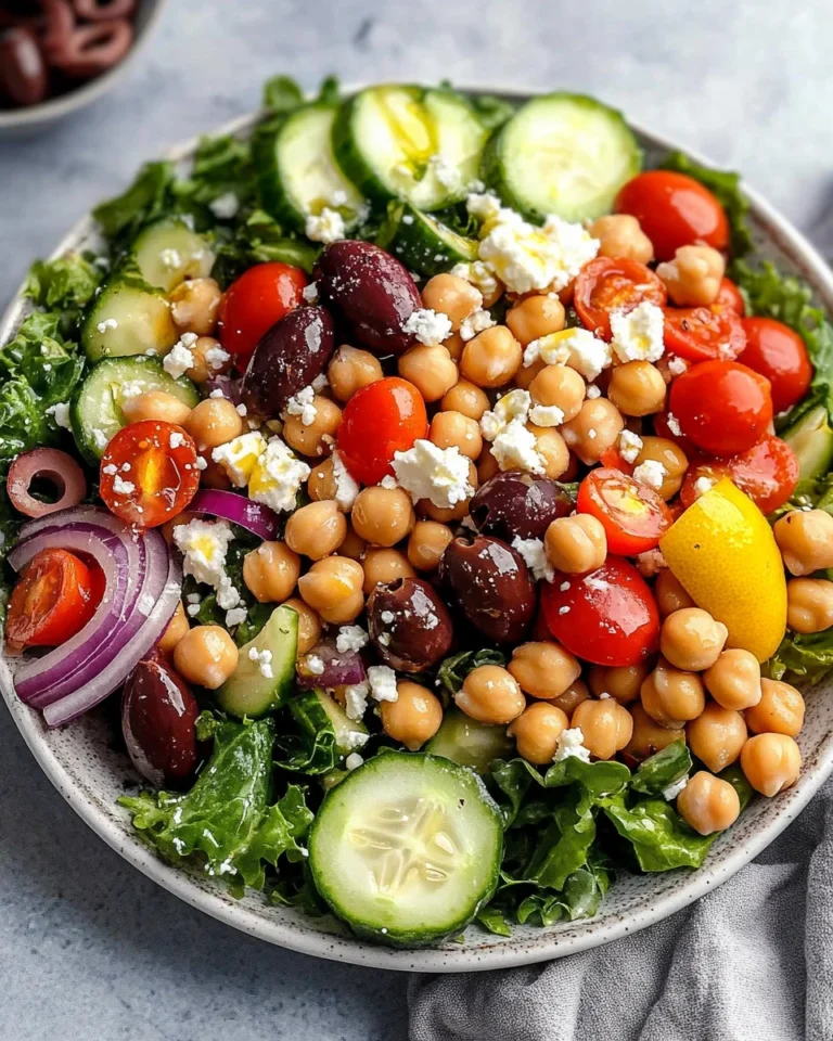 Chickpea Greek Salad