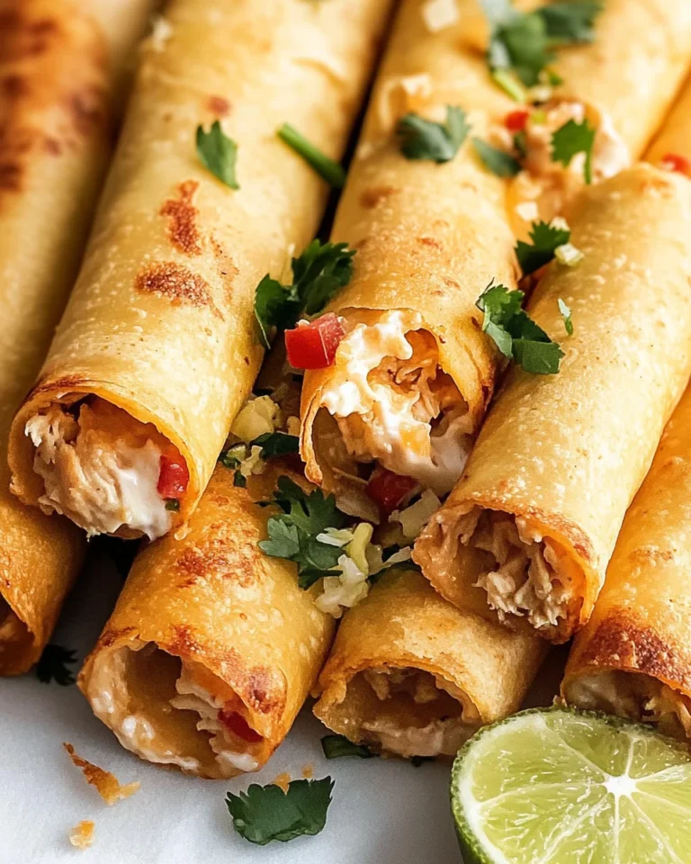 Cream Cheese Chicken Taquitos