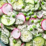 Creamy Cucumber Pea Salad