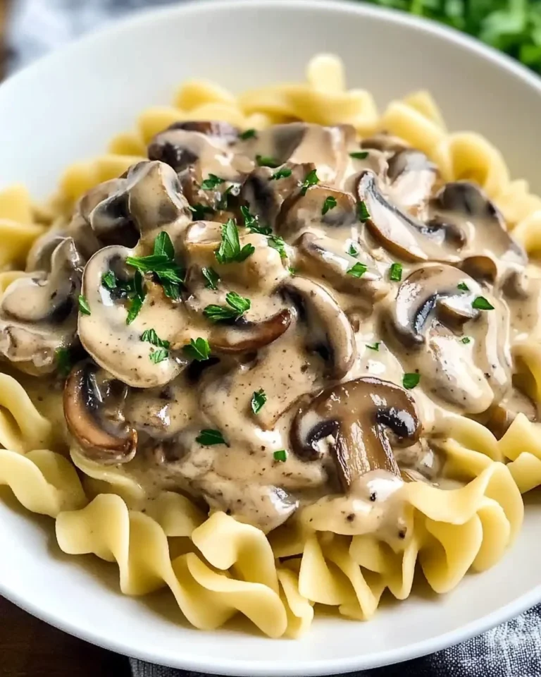 Creamy Mushroom Stroganoff