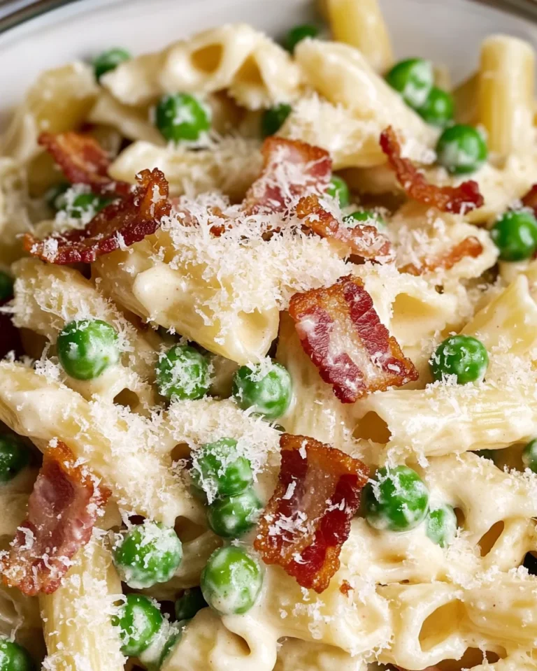 Creamy Pea and Bacon Pasta Salad