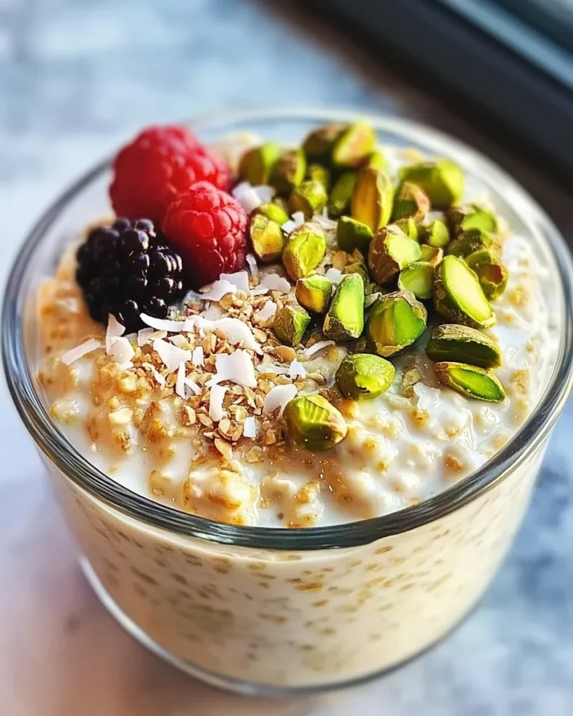 Creamy Pistachio Overnight Oats
