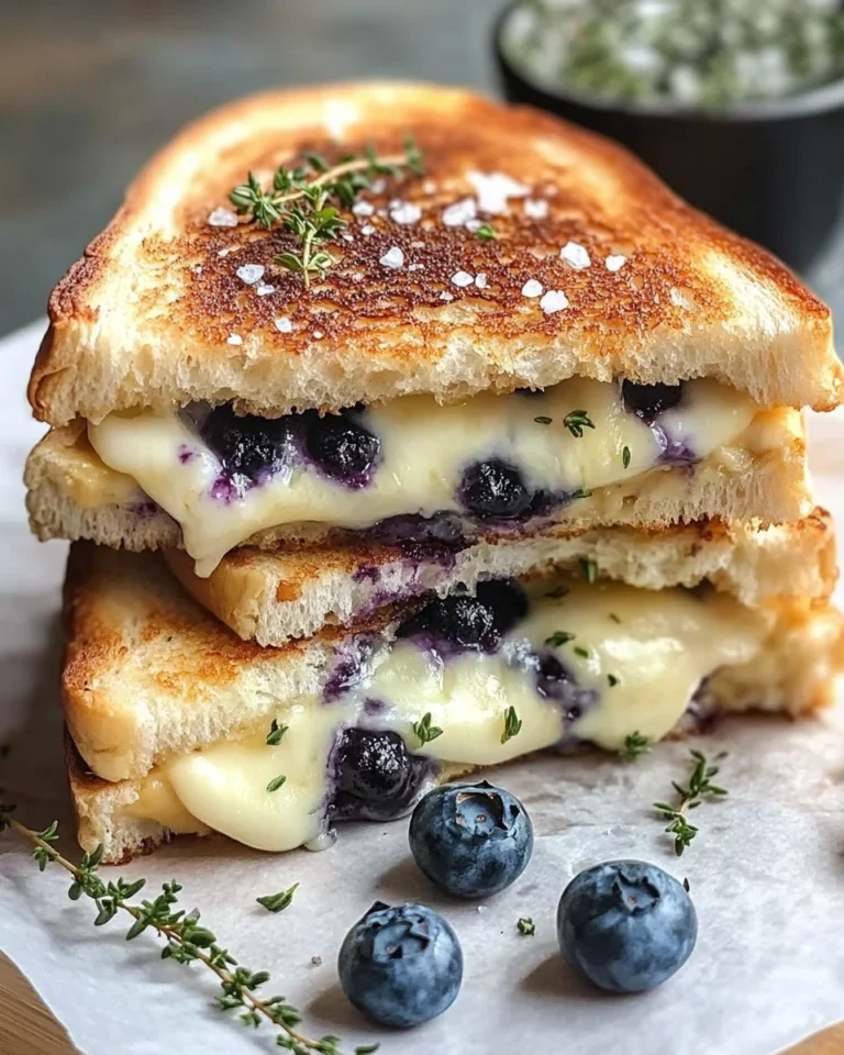 Crispy Blueberry Grilled Cheese