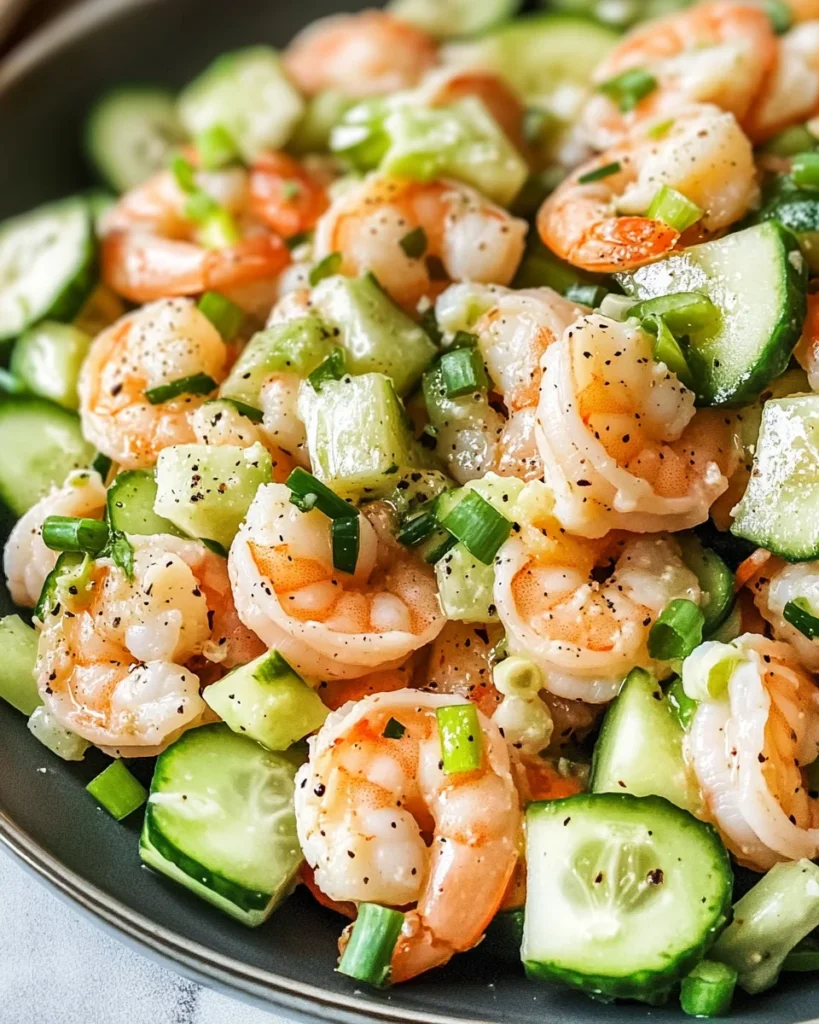 Cucumber Shrimp Salad