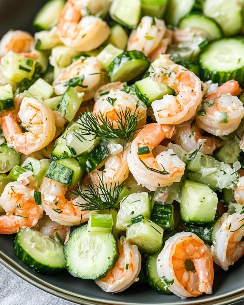 Cucumber Shrimp Salad