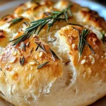 Easy Roasted Garlic Rosemary Artisan Bread – The Best Homemade Loaf