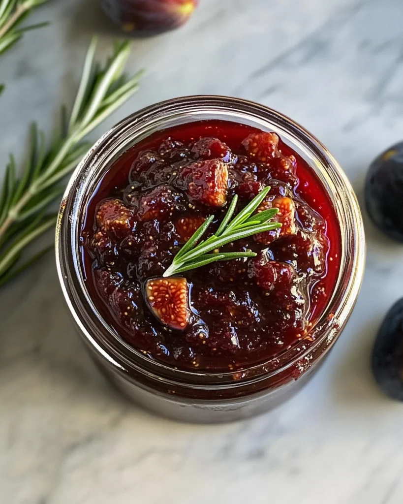 Fig Rosemary and Red Wine Jam