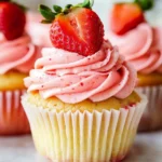 Fresh Strawberry Cupcakes