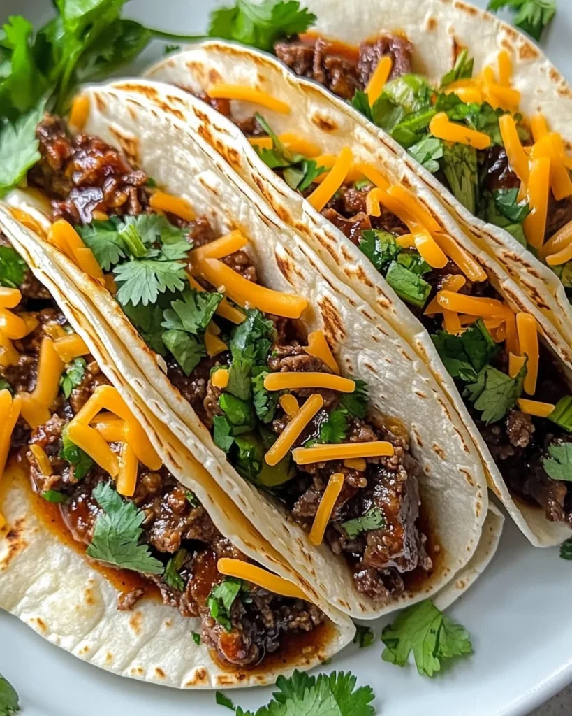 Garlic Butter Honey BBQ Tacos