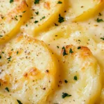 Garlic Parmesan Scalloped Potatoes