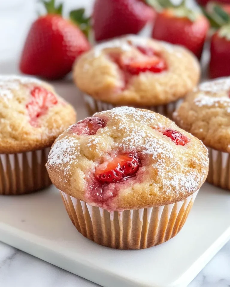 Gluten-free Strawberry Muffins (dairy-free option)