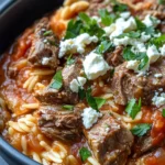 Greek Lamb Stew With Orzo