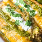 Green Enchiladas with Chicken {Enchiladas Verdes}