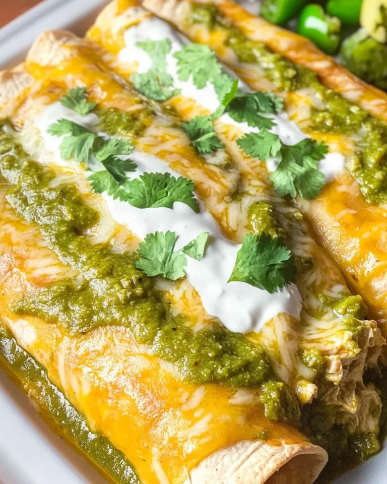 Green Enchiladas with Chicken {Enchiladas Verdes}