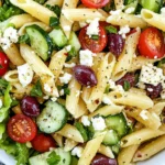 Lemon Herb Mediterranean Pasta Salad