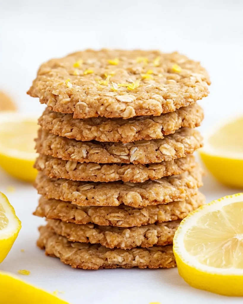 Lemon Oatmeal No-Bake Cookies