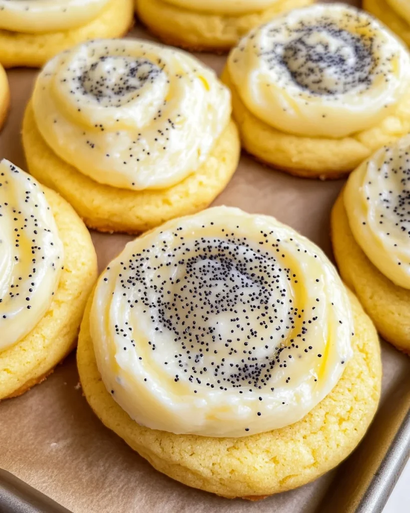 Lemon Poppy Seed Cheesecake Cookies