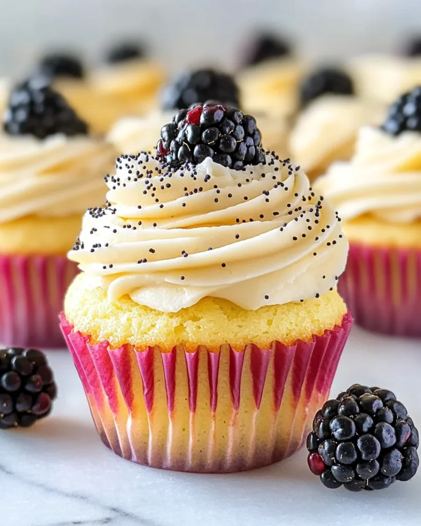 Lemon Poppy Seed Cupcakes