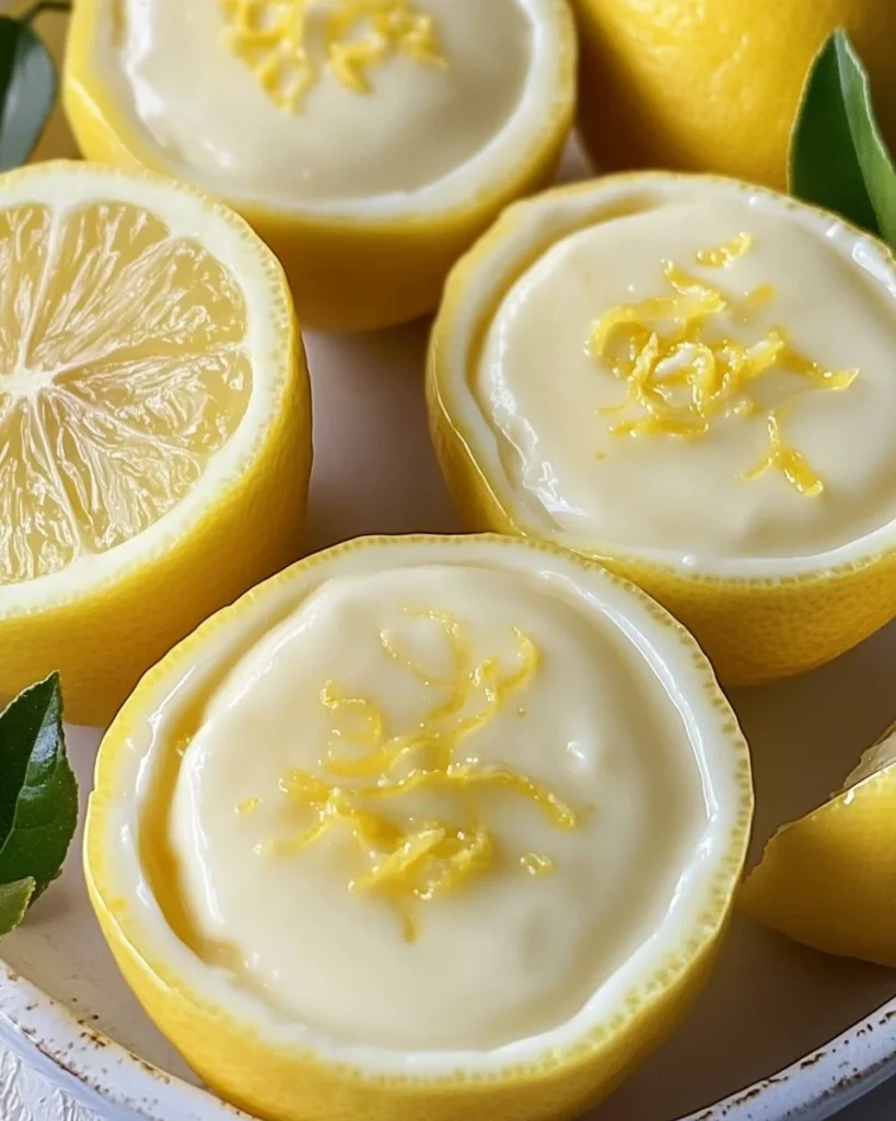 Lemon Possets in Lemon Shells