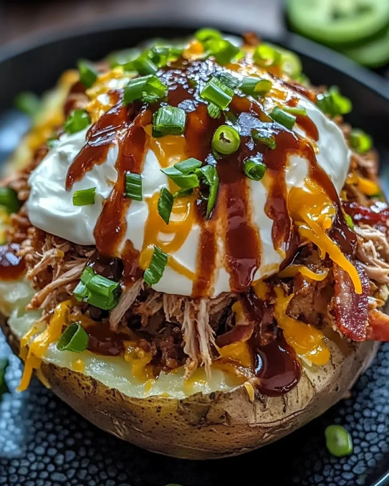 Loaded Baked Potato with Pulled Pork