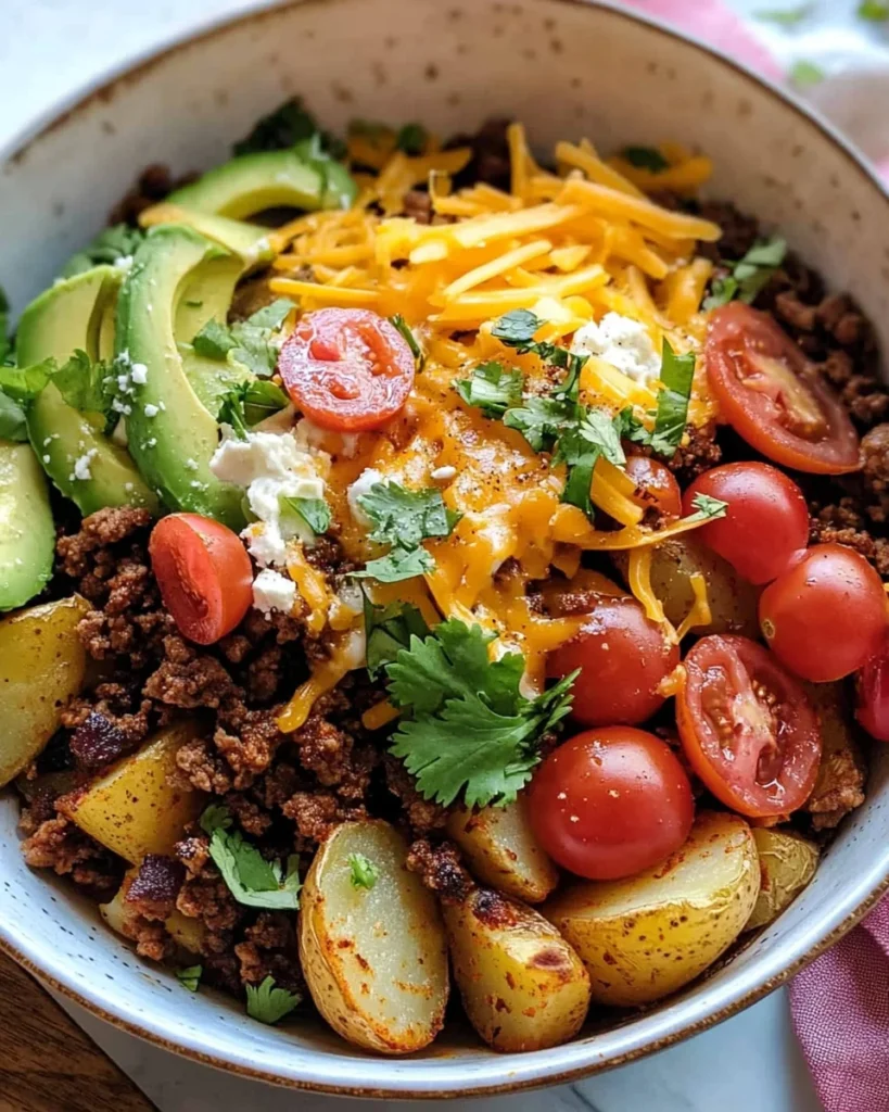 Loaded Potato Taco Bowl