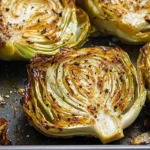 Oven Roasted Garlic Cabbage Steaks