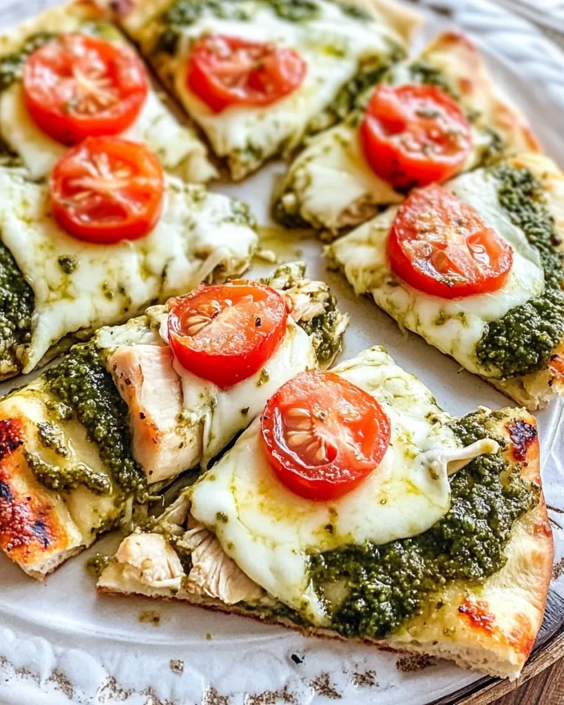 Pesto Chicken Flatbread: A Delicious and Easy Recipe for Dinner