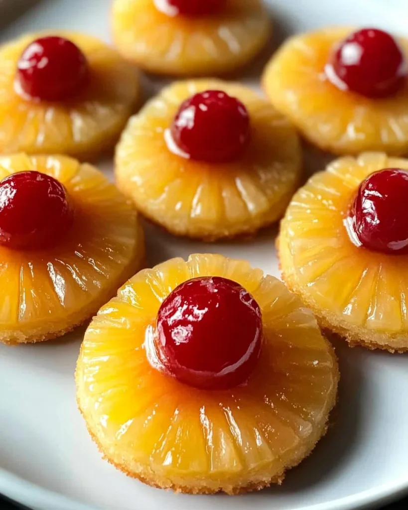 Pineapple Upside Down Sugar Cookies