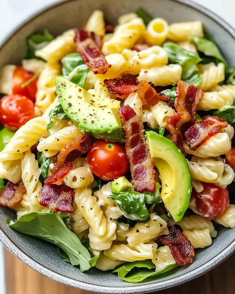 Quick Gluten Free Dairy Free BLT Pasta Salad