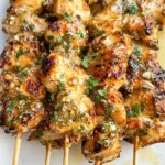 Ranch Garlic Parmesan Chicken Skewers