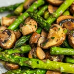 Sautéed Asparagus and Mushrooms