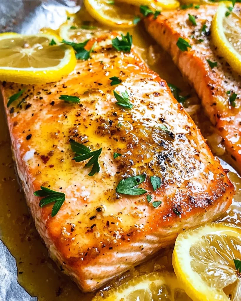 Sheet Pan Lemon Garlic Butter Salmon