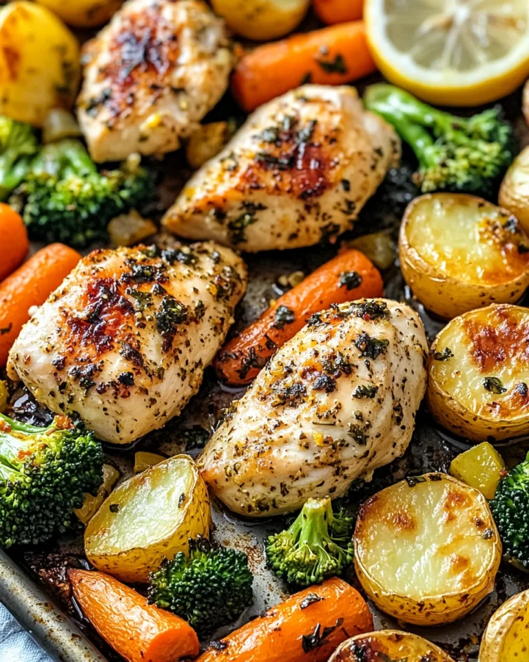 Sheet Pan Lemon Herb Chicken and Vegetables