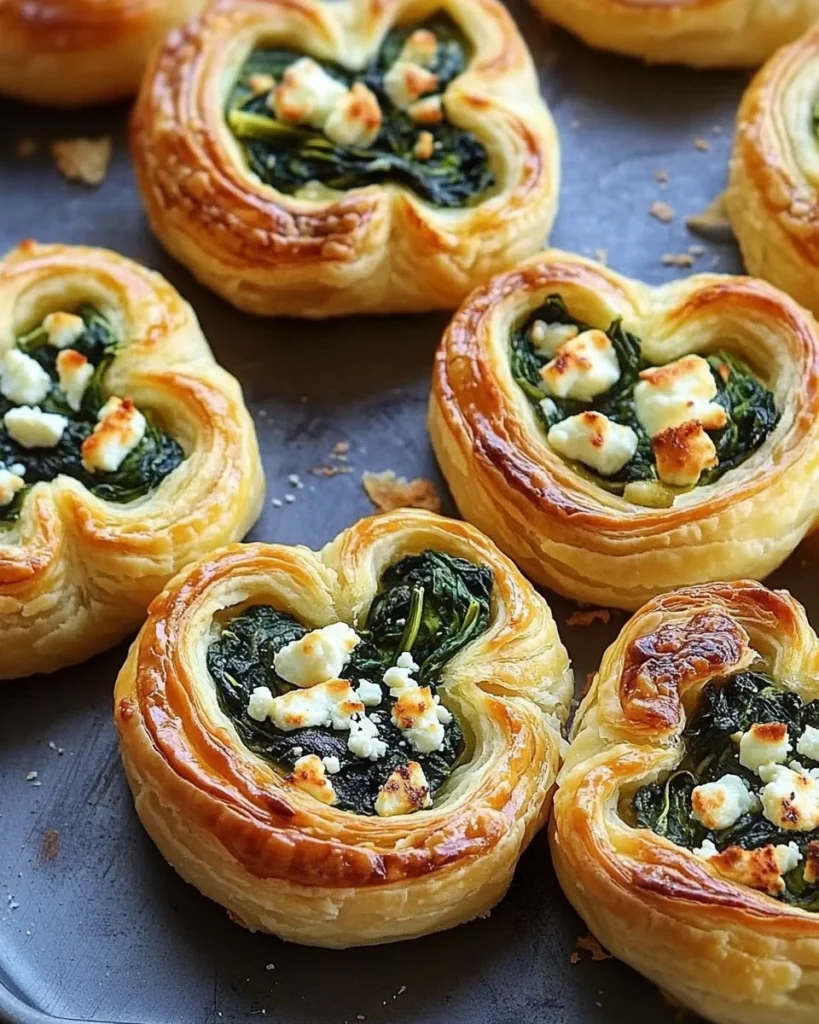 Spinach and Feta Pastry Shamrock
