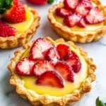 Strawberry Honey Custard Tarts with Lemon Curd